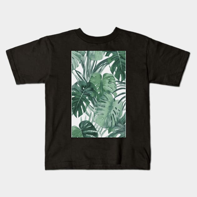 green plant Kids T-Shirt by Pixy Official